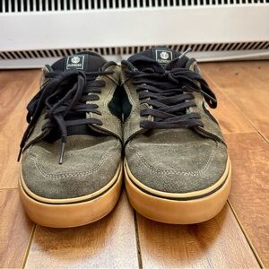 Element Men's Sneakers - Olive and Black Suede